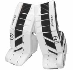 Warrior Ritual GT2 Intermediate Goalie Pads (w/ Knee Pads) -Warrior warrior ritual gt2 intermediate goalie pads black white