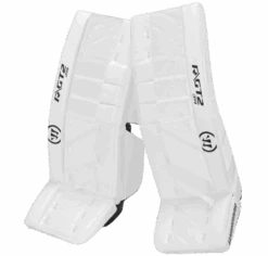 Warrior Ritual GT2 Junior Goalie Pads (w/ Knee Pads) -Warrior warrior ritual gt2 junior goalie pads white